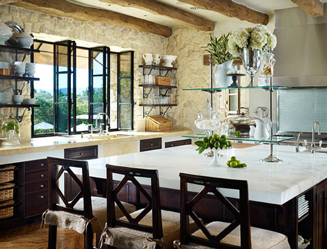 rough hewn exposed rock wall | Cavnauagh Design Group