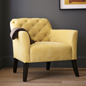 { Elton chair in yellow | West Elm }